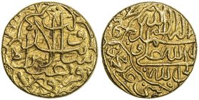 SAFAVID: 'Abbas I, 1588-1629, AV mithqal (4.59g), Qazwin, AH99x, A-2627, VF.

 Estimate: USD 200 - 240