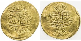 ZAND: Karim Khan, 1753-1779, AV ¼ mohur (2.67g), Rasht, AH1187, A-2791, VF.

 Estimate: USD 120 - 150