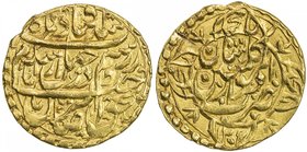 QAJAR: Agha Muhammad Khan, 1779-1797, AV ½ toman (4.05g), Kashan, AH1206, A-2832, type C, magnificent strike, one of the loveliest half tomans of this...