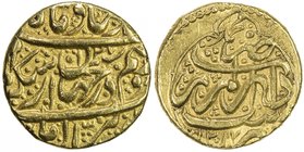 QAJAR: Agha Muhammad Khan, 1779-1797, AV ½ toman (4.00g), Rasht, AH1207, A-2832, type C, bold strike, dated on both sides, a gorgeous half toman of th...