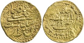 QAJAR: Fath 'Ali Shah, 1797-1834, AV toman (4.60g), Isfahan, AH1231, A-2865, some weakness, VF.

 Estimate: USD 190 - 220