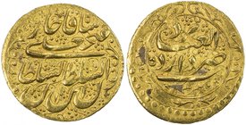 QAJAR: Fath 'Ali Shah, 1797-1834, AV toman (4.62g), Yazd, AH1233, A-2865, type W, very slightly uneven surfaces, EF.

 Estimate: USD 200 - 260