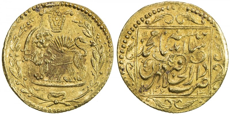 QAJAR: Muhammad Shah, 1837-1848, AV toman (3.45g), Tehran, AH1264, A-2905, type ...