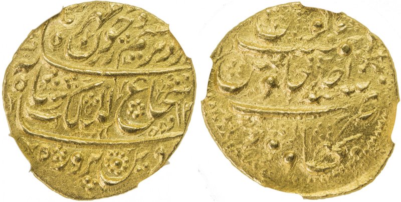 DURRANI: Shah Shuja', 1803-1809/2nd reign, AV mohur, Bahawalpur, AH1218 year 1, ...