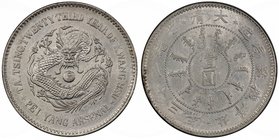 CHIHLI: Kuang Hsu, 1875-1908, AR dollar, Peiyang Arsenal mint, Tientsin, year 23 (1897), Y-65.1, L&M-444, three eyes variety, rare in mint state! PCGS...