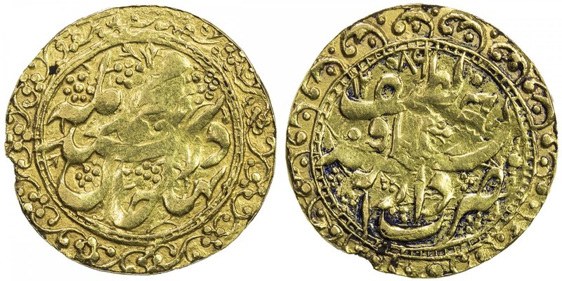 SINKIANG: Ya'qub Beg, 1865-1877, AR tilla (4.38g), "Khoqand", AH1289, KM-—, A-A3...