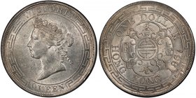 HONG KONG: Victoria, 1841-1901, AR dollar, Y-8, PCGS graded MS60, ex Charles E. Wyatt, July 1984. 

 Estimate: USD 2500 - 2700