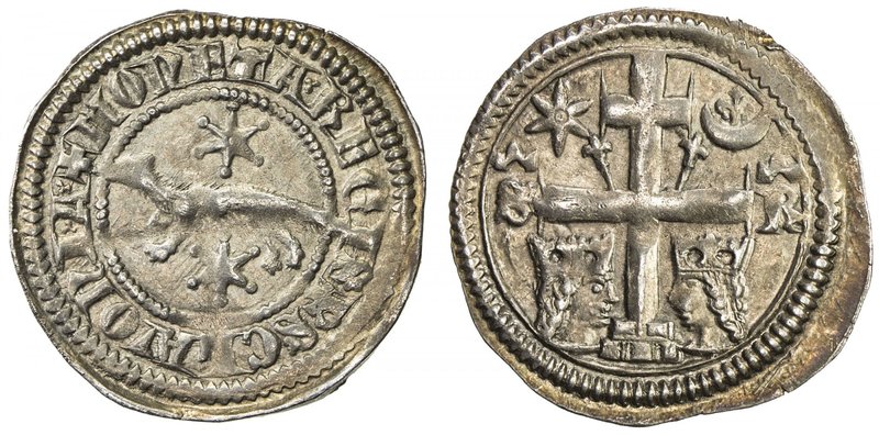 CROATIA: Stiepan V, 1270-1272, AR denar (0.85g), Rengjeo 118 ff, issue of Joachi...