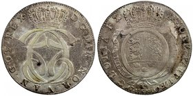 DENMARK: Christian VII, 1766-1808, AR speciedaler, 1769, KM-608, Dav-1306, initials HSK, one-year type, a few small flan flaws, boldly struck, some lu...