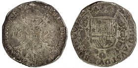 ARTOIS: Filips IV, 1621-1665, AR patagon (28.10g), 1627, KM-4, Dav-4466, Vanhoudt 645, Delmonte 298, rat mintmark, light haymarking, pleasant original...