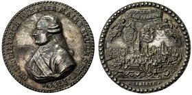 STRASBOURG: AR medal (39.29g), 1790, Coll. 122, 44mm chased cast unsigned silver medal for the Election of the First Mayor of the City, Baron Philippe...