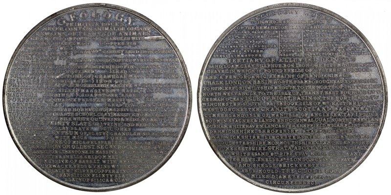 GREAT BRITAIN: white metal medal, ND [1828], BHM-1336.10, 73mm, from the Medalli...