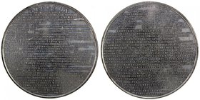 GREAT BRITAIN: white metal medal, ND [1828], BHM-1336.10, 73mm, from the Medallic Illustrations of Science and Philosophy series by Thomason - Geology...
