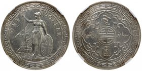 GREAT BRITAIN: AR trade dollar, 1930-B, KM-T5, slight peripheral tone, Bombay Mint issue, NGC graded MS61.

 Estimate: USD 140 - 180