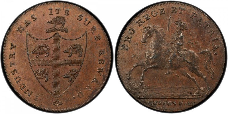 GREAT BRITAIN: AE halfpenny, ND, D&H-60c, Birmingham, Warwickshire, Peter Kempso...
