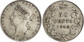 CANADA: Victoria, 1837-1901, AR 50 cents, 1898, KM-6, PCGS graded VF35.

 Estimate: USD 200 - 300