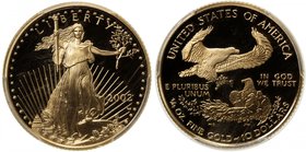UNITED STATES: AV 10 dollar, 2002-W, PCGS graded PF70 DC, bullion gold isuee, quarter eagle, AGW 0.250 oz, with original box. Tied for finest graded a...