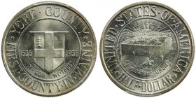 UNITED STATES: AR 50 cents, 1936, KM-189, PCGS graded MS66, York County Maine Tercentenary commemorative, blast white luster.

 Estimate: USD 110 - ...
