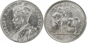 AUSTRALIA: George V, 1910-1936, AR florin, 1934-5, KM-33, Centennial of Victoria and Melbourne, blast white luster, NGC graded MS64, ex our Auction 30...