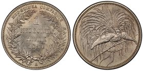 GERMAN NEW GUINEA: Wilhelm II, 1888-1918, AR mark, 1894-A, KM-5, Deutsche Neuguinea-Compagnie issue, PCGS graded MS63.

 Estimate: USD 200 - 300