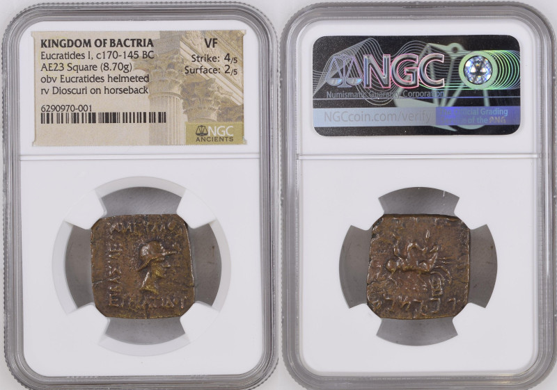 ツ*モ様 No.114 アンティーク 銀貨 バクトリア エウクラティデス テトラ biddr.com - Galleria Auctions Tokyo, Online Auction 4, lot 1020