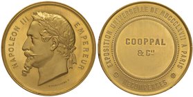 FRANCIA Napoleone III (1852-1870) Medaglia premio esposizione Universale di Parigi 1867 – Opus: Ponscarme – Page-Divo 541 AU (g 75,45 – Ø 51 mm) Sul b...