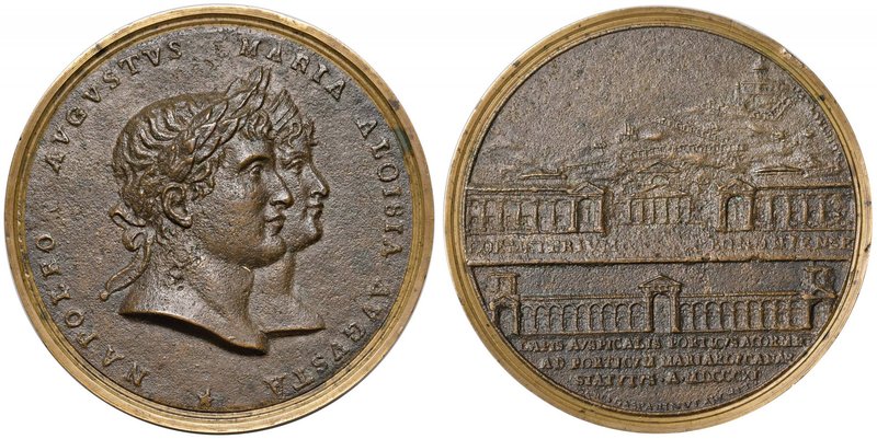 BOLOGNA Napoleone (1805-1814) Medaglia 1811 Posa della prima pietra dei portici ...