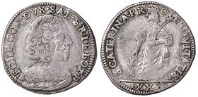 BOZZOLO Scipione Gonzaga (1613-1670) 30 Soldi – MIR 61 AG (g 5,54) RRR Ex NAC, 85, lotto 8, Collezione Ravegnani Morosini. Bellissimo esemplare per qu...
