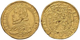 CASALE Ferdinando Gonzaga (1612-1626) 2 Doppie 1617 – CNI 8/10; MIR 320 AU (g 13,11) RRR Ex Nomisma 50, lotto 80. Mancanze di metallo al D/ e al R/, g...