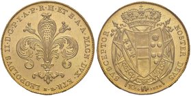 FIRENZE Leopoldo II (1824-1859) 80 Fiorini 1828 – Gig. 2 AU In slab PCGS MS64+. Conservazione eccezionale

FDC