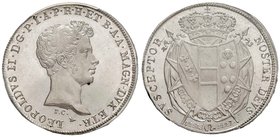 FIRENZE Leopoldo II (1824-1859) Mezzo Francescone 1827 – Gig. 26 AG In slab PCGS MS65PL. Fondi eccezionali

FDC