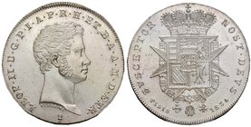 FIRENZE Leopoldo II (1824-1859) Mezzo Francescone 1834 – Gig. 29 AG RR In slab PCGS MS64+. Fondi speculari eccezionali, praticamente introvabile in qu...