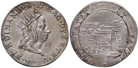 LIVORNO Ferdinando II (1621-1670) Tollero 1659 – MIR 59/2 AG (g 25,83) RRR Leggermente tosato ma bellissimo esemplare 

SPL