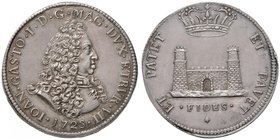 LIVORNO Gian Gastone (1723-1737) Tollero 1725 – MIR 78/3 AG (g 27,19) RRR Eccezionale con delicata patina di vecchia raccolta 

FDC