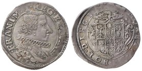 MODENA Francesco I (1629-1658) 10 Bolognini per il Levante – MIR 787 AG (g 3,62) RRR Bellissimo esemplare per questo tipo di moneta

BB+