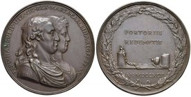 NAPOLI Ferdinando IV (1759-1816) Medaglia 1792 per l’abolizione dei dazi – D’Auria 53 AE (g 99,32 – Ø 69 mm) RRR Bella patina originale. Minimi graffi...