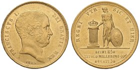 NAPOLI Francesco I (1825-1830) 30 Ducati 1825 – Magliocca 462 (indicato R/3) AU (g 37,88) RRR Superbo esemplare per questo tipo di moneta, fondi ancor...