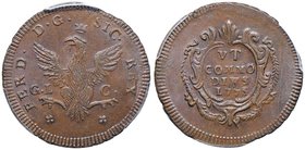 PALERMO Ferdinando III (1759-1816) 2 Grani 1775 – Spahr 82 CU In slab PCGS MS64BN. Conservazione eccezionale in rame rosso

FDC