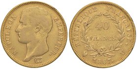 TORINO Napoleone (1804-1814) 40 Franchi 1807 – Pag. 13 AU (g 12,87) RR

BB/BB+