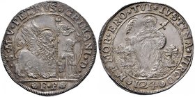 VENEZIA Pietro Grimani (1741-1752) Ducato da 124 soldi sigla F P – Pa. 16 AG (g 27,46) Conservazione eccezionale con una splendida patina iridescente...