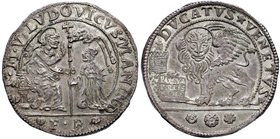 VENEZIA Lodovico Manin (1789-1797) Ducato sigla F B di doppio peso – Pa. 28 AG (g 46,19) RRRR Esemplare di qualità eccezionale per questo tipo di mone...