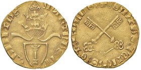 MONETE E MEDAGLIE PAPALI Martino V (1417-1431) Avignone Fiorino da 24 soldi – Munt. 31 AU (g 2,70) RRR

qSPL