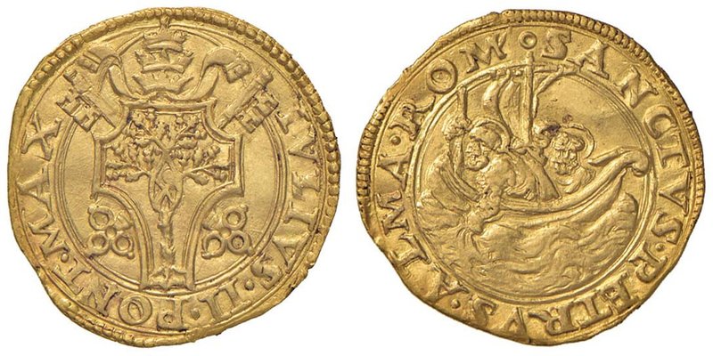Giulio II (1503-1513) Fiorino di camera – Munt. 15 AU (g 3,37) R Modesta ondulaz...