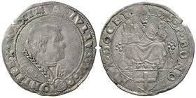 Giulio II (1503-1513) Bologna – Giulio – Munt. 96 AG (g 4,36) RRR Bell’esemplare dal bel ritratto rinascimentale e con un nitido R/

BB/BB+