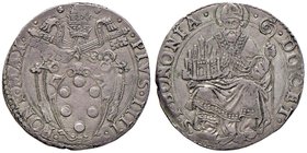 Pio IV (1559-1565) Bologna – Lira – Munt. 69 AG (g 9,88) RR Esemplare di ottima conservazione per questo tipo di moneta, opera sicuramente di un bravi...