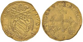 Pio V (1566-1572) Bologna – Scudo d’oro – Munt. 45 AU (g 3,20) RR

SPL