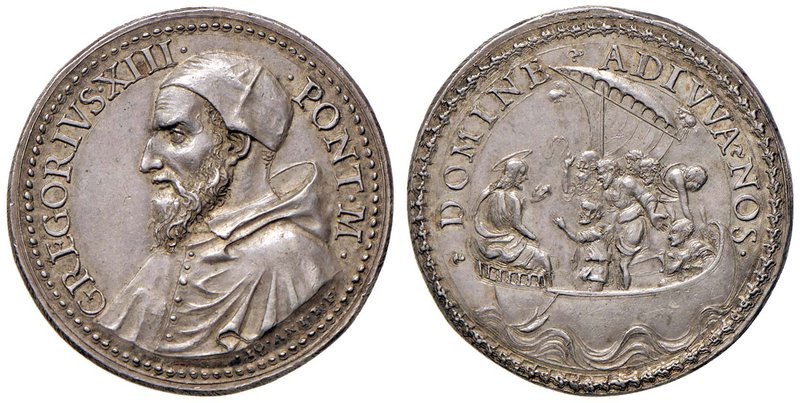 Gregorio XIII (1572-1585) Medaglia – Opus: Giovanni Antonio De Rossi – CNORP 678...