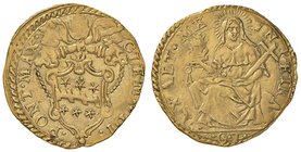 Clemente VIII (1592-1605) Scudo d’oro – Munt. 6 AU (g 3,35) RRR Modesta ondulazione del tondello 

qSPL