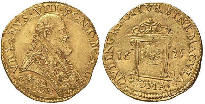 Urbano VIII (1623-1644) Scudo d’oro 1625 A. I Giubileo – Munt. 9 AU (g 13,37) RR...