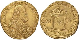 Urbano VIII (1623-1644) Scudo d’oro 1625 A. I Giubileo – Munt. 9 AU (g 13,37) RRR Ex Kunker 269, lotto 6293. Ribattuto al R/ (come spesso capita di tr...